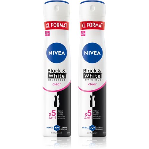 Black & White Invisible Clear antitranspirante en spray formato ahorro - Nivea - Modalova