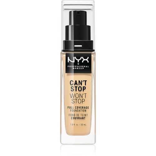 Can't Stop Won't Stop Full Coverage Foundation base de cobertura total tono 6.5 Nude 30 ml - NYX Professional Makeup - Modalova