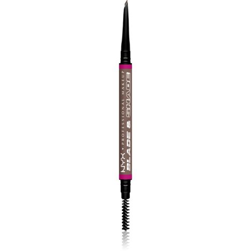 Blade & Shade lápiz para cejas con cepillo tono 03 Cool Ash Brown g - NYX Professional Makeup - Modalova