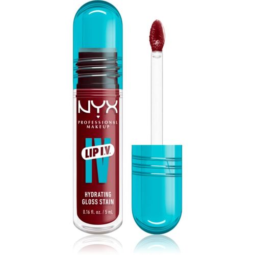 Lip IV brillo de labios de larga duración con efecto humectante tono 13 - CRANBERRY SPLASH 5 ml - NYX Professional Makeup - Modalova