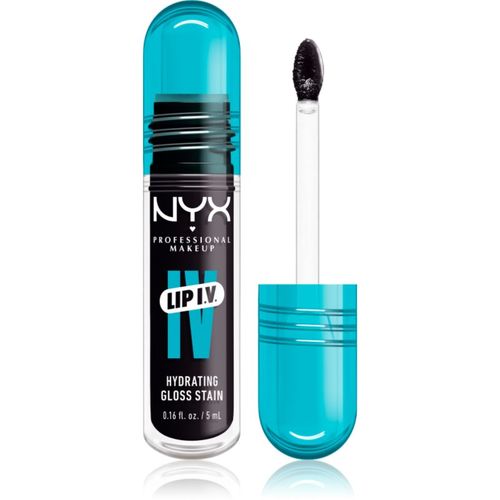 Lip IV brillo de labios de larga duración con efecto humectante tono 16 - GRAPE GUSHIN 5 ml - NYX Professional Makeup - Modalova