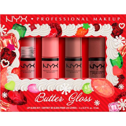Butter Gloss Xmas lote de regalo para labios 4x8 ml - NYX Professional Makeup - Modalova