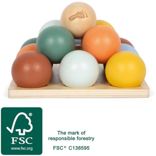 Montessori Sorting Game with Balls juego de clasificación 12m+ 15 ud - Small foot - Modalova