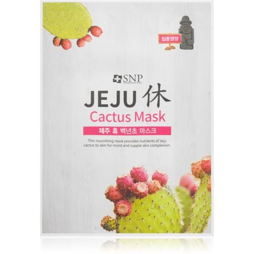 Jeju Cactus mascarilla hidratante en forma de hoja con efecto nutritivo 22 ml - SNP - Modalova