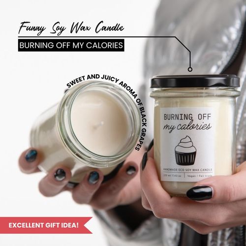 Burning Off My Calories vela perfumada 220 ml - Soaphoria - Modalova