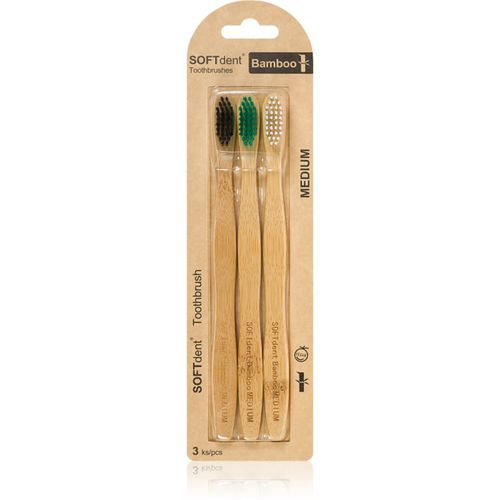 Bamboo Medium - 3 pack cepillo dental de bambú 3 ud - SOFTdent - Modalova