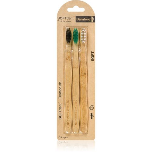 Bamboo Soft - 3 pack cepillo dental de bambú 3 ud - SOFTdent - Modalova