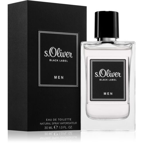 Black Label Men Eau de Toilette para hombre 30 ml - s.Oliver - Modalova