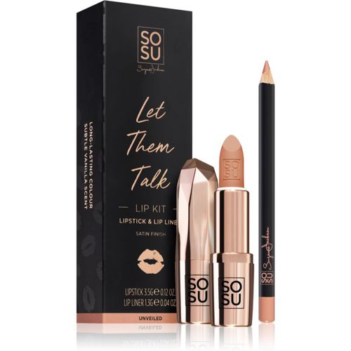 Let Them Talk Lip Kit kit per labbra Unveiled colore - SOSU Cosmetics - Modalova