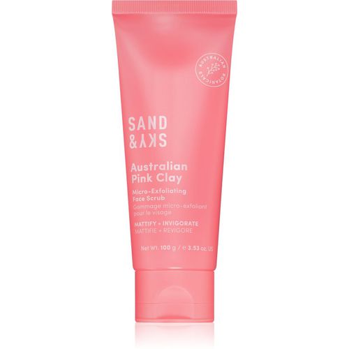 Australian Pink Clay Micro-Exfoliating Face Scrub gel detergente microesfoliante per il viso 100 g - Sand & Sky - Modalova