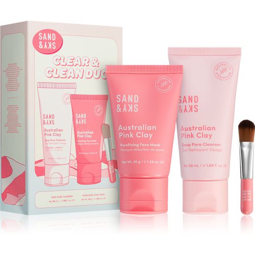 Australian Pink Clay Clear & Clean Duo kit per la cura del viso - Sand & Sky - Modalova