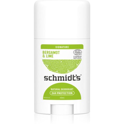 Bergamot + Lime desodorante en barra 40 g - Schmidt's - Modalova