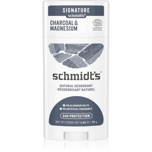 Charcoal + Magnesium deodorante solido 24 ore 75 g - Schmidt's - Modalova