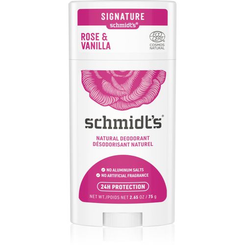 Rose + Vanilla deodorante solido senza sali di alluminio 75 g - Schmidt's - Modalova