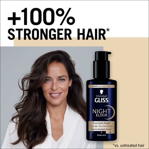 Gliss Night Elixir elixir sin aclarado para cabello maltratado o dañado 100 ml - Schwarzkopf - Modalova