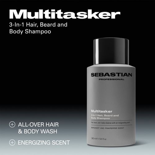 SEB MAN The Multi-tasker champú para cabello, barba y cuerpo 280 ml - Sebastian Professional - Modalova