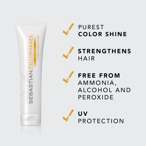Cellophanes Mascarilla para devolver el brillo al cabello teñido tono Honeycomb Blond 300 ml - Sebastian Professional - Modalova