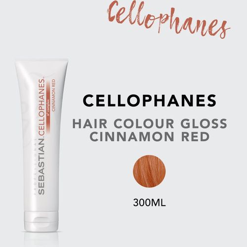 Cellophanes Mascarilla para devolver el brillo al cabello teñido tono Cinnamod Red 300 ml - Sebastian Professional - Modalova