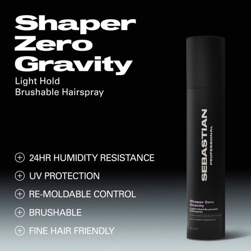Shaper Zero Gravity laca de pelo con fijación ligera 300 ml - Sebastian Professional - Modalova