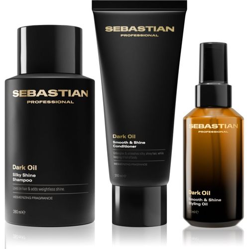 Dark Oil Set set para dar brillo y suavidad al cabello - Sebastian Professional - Modalova