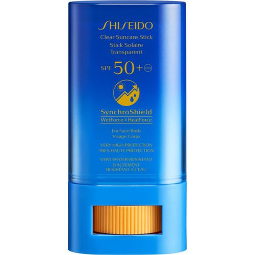 Sun Care Clear Stick UV Protector WetForce tratamiento localizado contra la radiación solar SPF 50+ 20 g - Shiseido - Modalova