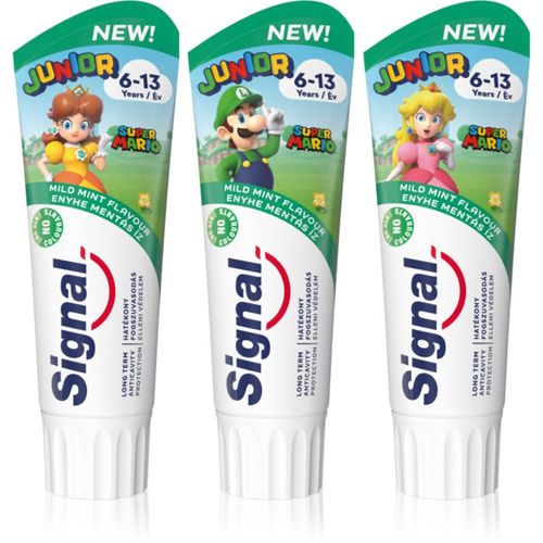 Junior pasta de dientes para niños 6 - 13 - Super Mario 75 ml - Signal - Modalova