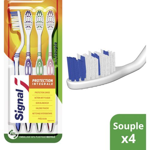 Protection Integrale cepillos de dientes suaves 4 ud - Signal - Modalova