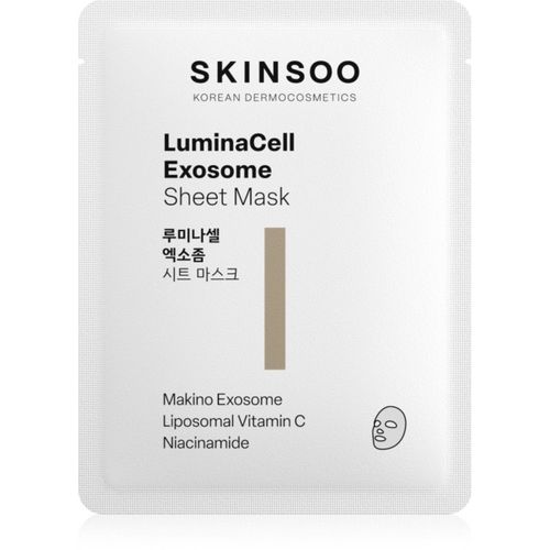 LuminaCell Exosome Sheet Mask mascarilla iluminadora en forma de hoja 22 g - SKINSOO - Modalova