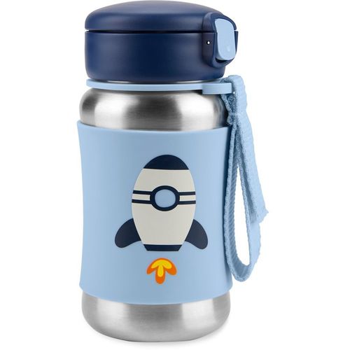 Spark Style Rocket botella de acero inoxidable para agua con pajita 12 m+ 1 ud - Skip Hop - Modalova