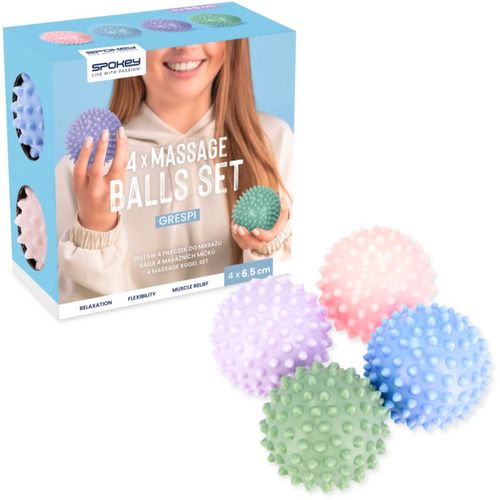 Grespi Pastel set de bolas de masaje 4x6.5 cm - Spokey - Modalova