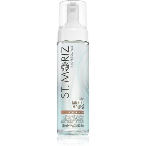 Tanning Mousse Clear preparato autoabbronzante trasparente tipo Medium - Dark 200 ml - St. Moriz - Modalova