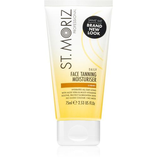 Daily Tanning Face Moisturiser crema autoabbronzante idratante per il viso tipo Light 75 ml - St. Moriz - Modalova