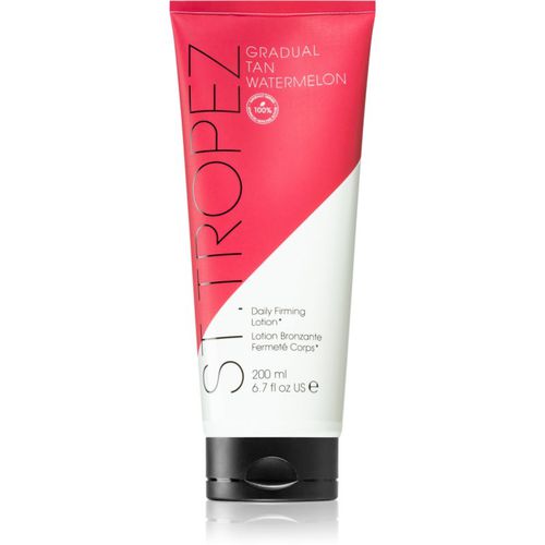 Gradual Tan Daily Firming Lotion Watermelon latte autoabbronzante corpo per un'abbronzatura graduale 200 ml - St.Tropez - Modalova