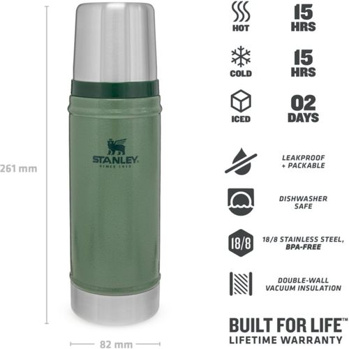 Classic Legendary Bottle termo Hammertone Green 1 ud - Stanley - Modalova