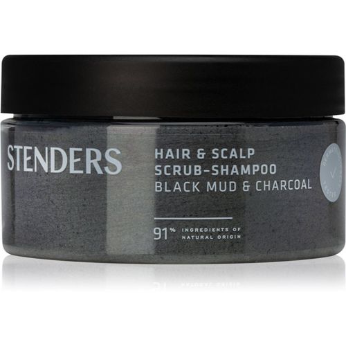 Black Mud & Charcoal exfoliante limpiador para cabello y cuero cabelludo 300 g - STENDERS - Modalova