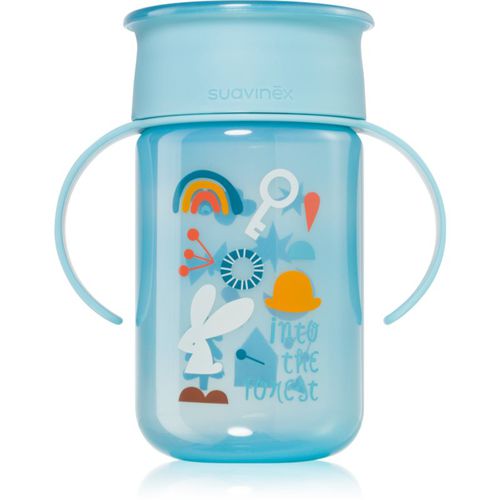 Forest 360° vaso de entrenamiento con asas 12 m+ Blue 340 ml - Suavinex - Modalova