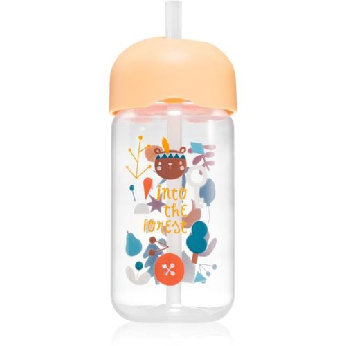 Forest Straw Trainer Cup cantimplora infantil con pajita 18 m+ Yellow 340 ml - Suavinex - Modalova