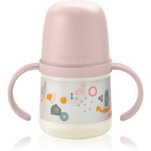 Walk First cantimplora infantil con asas 6 m+ Pink 150 ml - Suavinex - Modalova