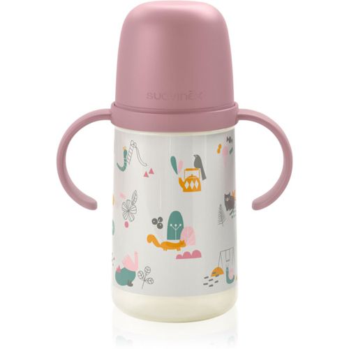 Walk Second cantimplora infantil con asas 6 m+ Pink 270 ml - Suavinex - Modalova