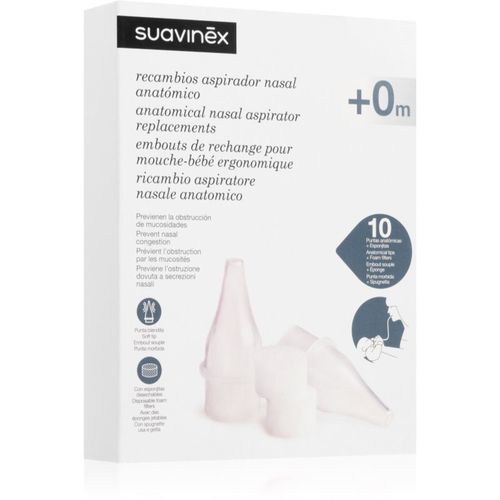 Anatomical Nasal Aspirator Replacements boquillas de repuesto para sacamocos 12 ud - Suavinex - Modalova