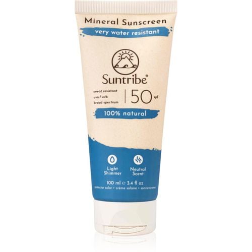 Mineral Sunscreen crema protectora mineral para rostro y cuerpo SPF 50 100 ml - Suntribe - Modalova