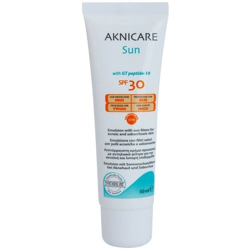 Aknicare Sun Bräunungsemulsion für Haut mit Akne und Seborrhoischem Ekzem SPF 30 50 ml - Synchroline - Modalova