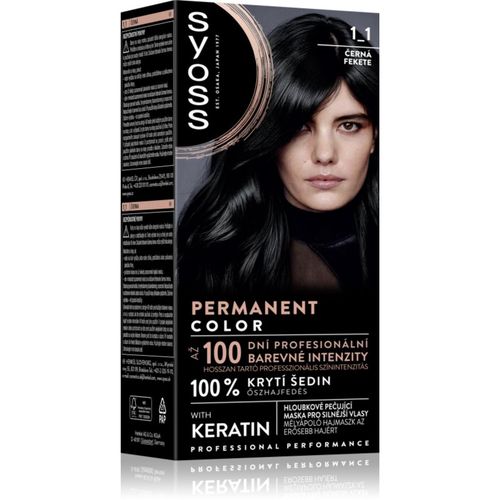Permanent Color tinte permanente para cabello tono 1_1 Black 1 ud - Syoss - Modalova