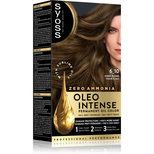 Oleo Intense tinte permanente para cabello con aceite tono 6_10 Dark Blond 1 ud - Syoss - Modalova