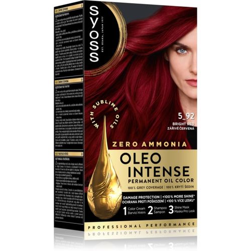 Oleo Intense tinte permanente para cabello con aceite tono 5-92 Bright Red 1 ud - Syoss - Modalova