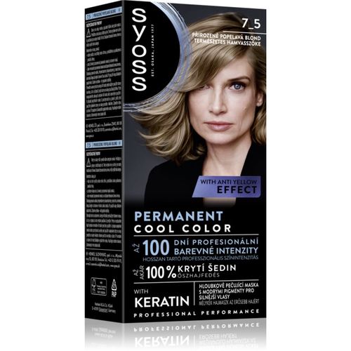 Permanent Cool Color tinte permanente para cabello con subtono frío tono 7_5 Natural Ashy Blond 1 ud - Syoss - Modalova