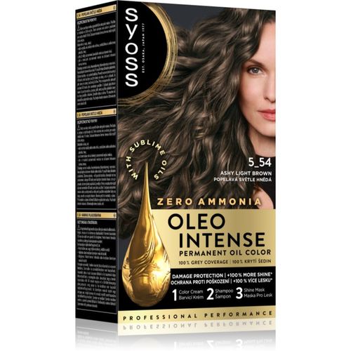Oleo Intense tinte permanente para cabello con aceite tono 5-54 Ashy Light Brown 1 ud - Syoss - Modalova