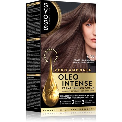 Oleo Intense tinte permanente para cabello con aceite tono 7_56 Velvet Medium Blond 1 ud - Syoss - Modalova
