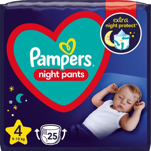 Night Pants Size 4 pannolini a mutandina usa e getta per la notte 9-15 kg 25 pz - Pampers - Modalova