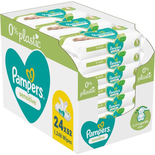 Sensitive Plastic Free toallitas húmedas limpiadoras para niños para pieles sensibles 24x52 ud - Pampers - Modalova